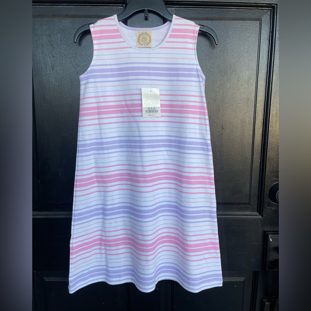 TBBC The Beaufort Bonnet Company Sea Grape Stripe Polly Play Sleeveless Dress